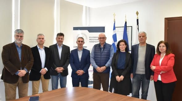 Επίσκεψη των Πρυτανικών Αρχών του Πανεπιστημίου Κρήτης στο Ελληνικό Μεσογειακό Πανεπιστήμιο