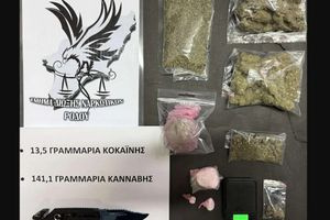 Δύο άτομα συνέλαβαν οι Αρχές για κατοχή – διακίνηση ναρκωτικών και παράνομη οπλοκατοχή στη Ρόδο