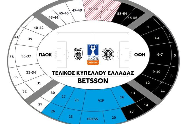 ΟΦΗ: Από 7.872 εισιτήρια για τον τελικό του κυπέλλου