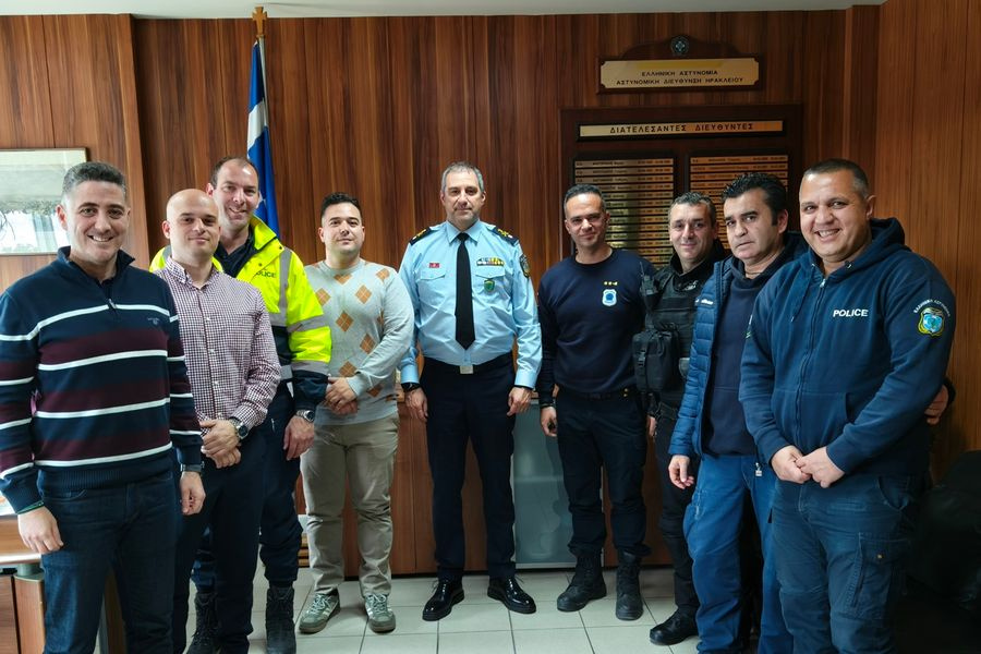 Συνάντηση με τον Ταξίαρχο κ. Χηνόπουλο είχαν οι αστυνομικοί του Ηρακλείου
