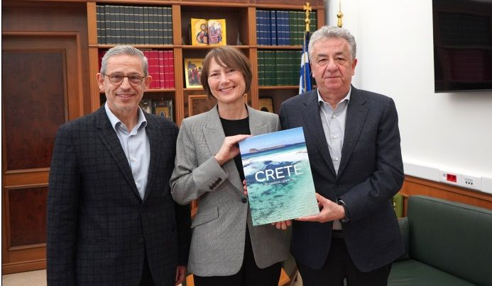 Η Πρέσβης της Φινλανδίας επισκέφθηκε τον Περιφερειάρχη Κρήτης