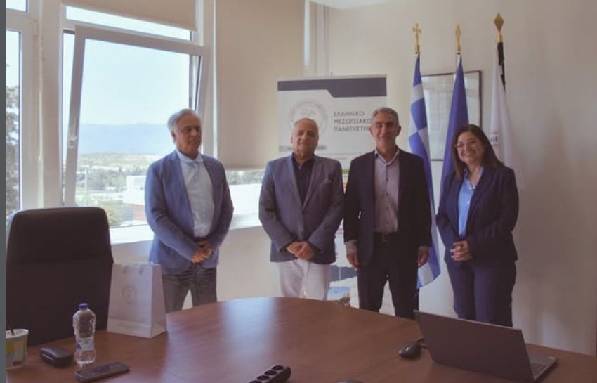 Επίσκεψη του Περιφερειακού Διευθυντή Εκπαίδευσης Κρήτης στην Πρυτανεία του Ελληνικού Μεσογειακού Πανεπιστημίου