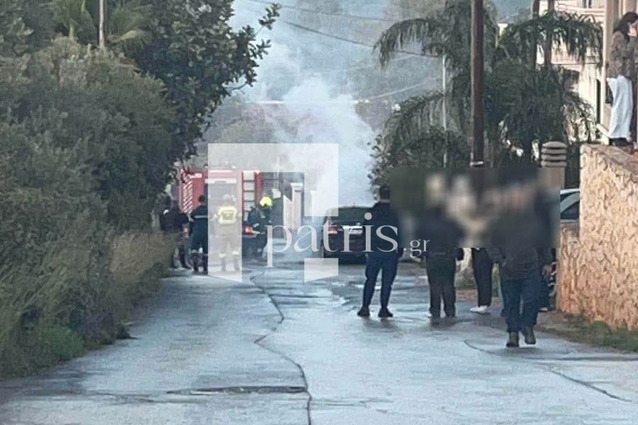 (ΦΩΤΟ) Στις… φλόγες ΙΧ εν κινήσει στα Χανιά