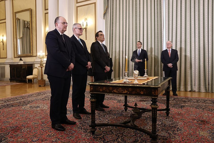 Ανασχηματισμός: Ολοκληρώθηκε η ορκωμοσία Σχοινά, Τουρνά και Λαζαρίδη στο Προεδρικό Μέγαρο