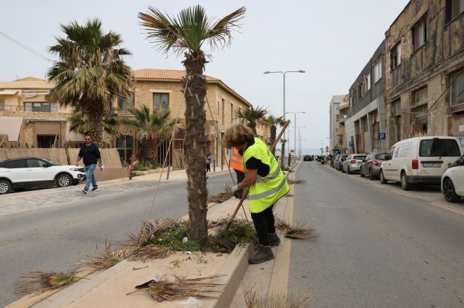 Ξεκίνησαν οι εκτεταμένες παρεμβάσεις συντήρησης και αναβάθμισης του πρασίνου στο Δήμο Ηρακλείου