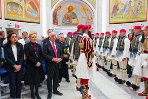 Συνάντηση υψηλού εθνικού συμβολισμού στη Νέα Υόρκη: Ο Πρόεδρος της Βουλής των Ελλήνων Νικήτας Κακλαμάνης με τον Αρχιεπίσκοπο Αμερικής Ελπιδοφόρο