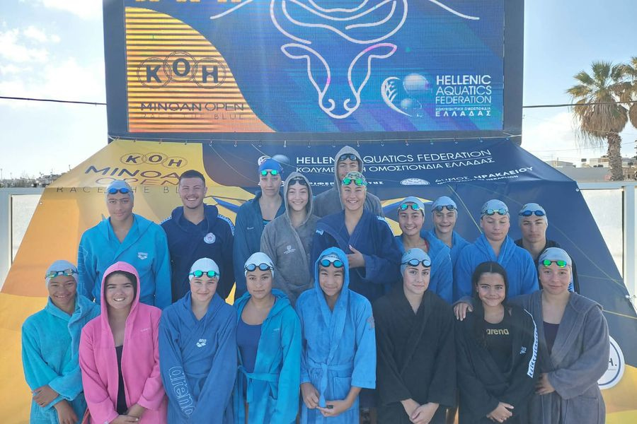 Κολύμβηση: Τα Δελφίνια στους 1ους Διεθνείς Αγώνες «MINOAN OPEN 2026»