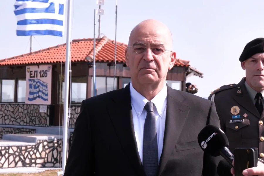 Δένδιας από το φυλάκιο 126 στο Σουφλί: «Η κοινωνία να στρέψει το βλέμμα σε αυτούς που φυλάττουν τα σύνορα της πατρίδας»