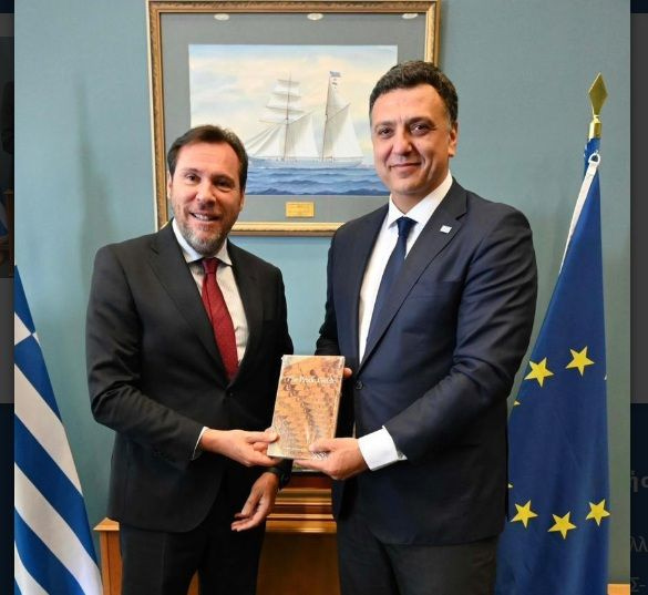 Β. Κικίλιας στη συνάντηση με τον Ισπανό ομόλογό του, Oscar Puente: «Μαζί Ελλάδα και Ισπανία για την ανταγωνιστικότητα των μεσογειακών λιμένων της Ε.Ε»