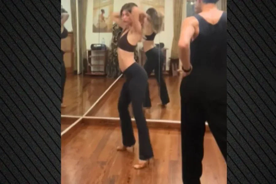 Η Κλέλια Ανδριολάτου χόρεψε cha cha cha με τον παρτενέρ της, δείτε το βίντεο