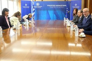 Ολοκληρώθηκε η επίσκεψη της επικεφαλής της Ευρωπαϊκής Εισαγγελίας Λ. Κοβέσι στο υπουργείο Δικαιοσύνης