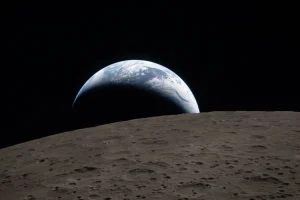 Εικόνα που κόβει την ανάσα: Η πρώτη φωτογραφία από την αθέατη πλευρά της Σελήνης με φόντο τη Γη