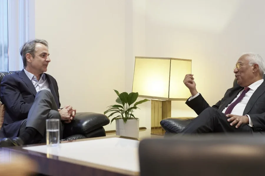 Συνάντηση Μητσοτάκη με Αντόνιο Κόστα