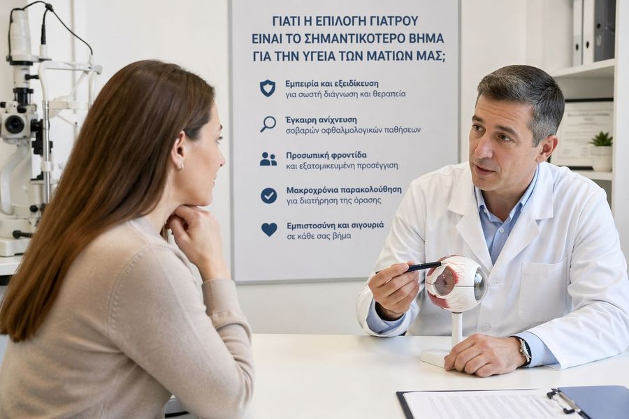 Γιατί η επιλογή γιατρού είναι το σημαντικότερο βήμα για την υγεία των ματιών μας;