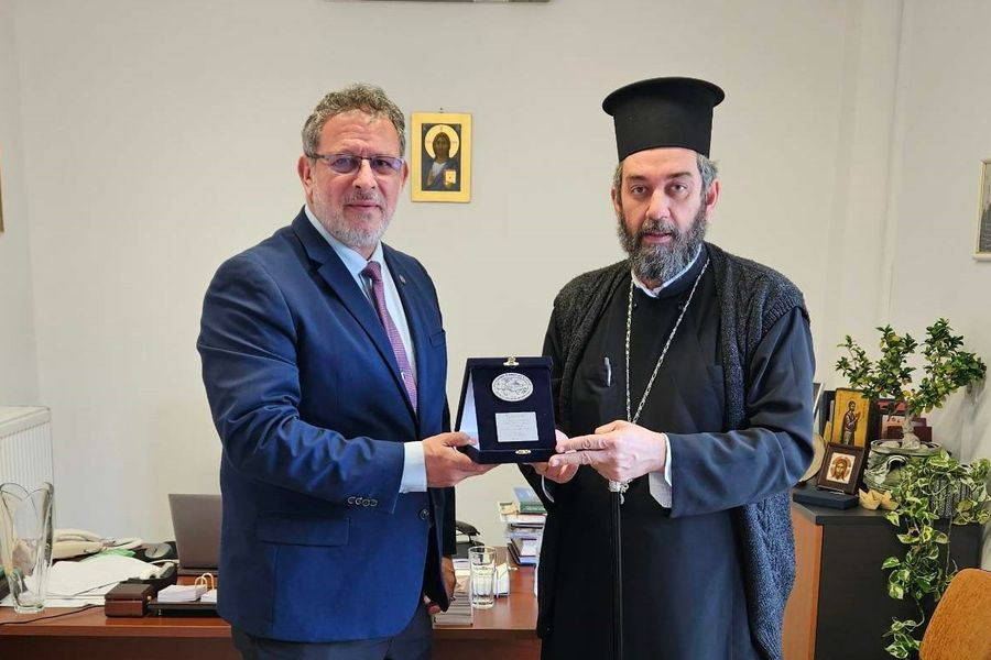 O πρόεδρος του Παγκοσμίου Συμβουλίου Κρητών στο Σπήλι