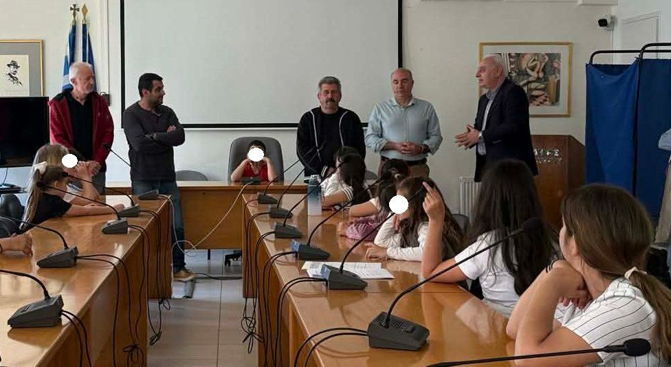 Μαθητές του Δημοτικού Σχολείου Άνω Βιάννου επισκέφθηκαν το Δημαρχείο