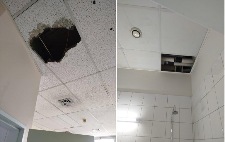 Έπεσε τμήμα οροφής σε θάλαμο ασθενών στην ψυχιατρική κλινική στο Θριάσιο νοσοκομείο