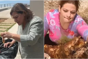 Η Βίκυ Σταυροπούλου αναβίωσε τη σκηνή με το σούβλισμα του αρνιού από το «Είσαι το ταίρι μου»