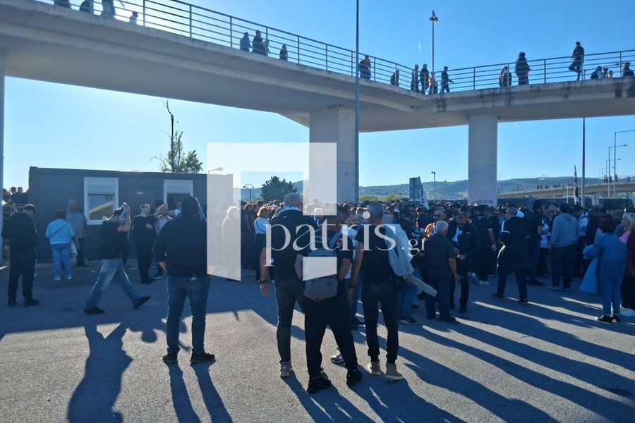 ΦΩΤΟ: Μεγάλη ταλαιπωρία για τους φιλάθλους του ΟΦΗ στο Πανθεσσαλικό