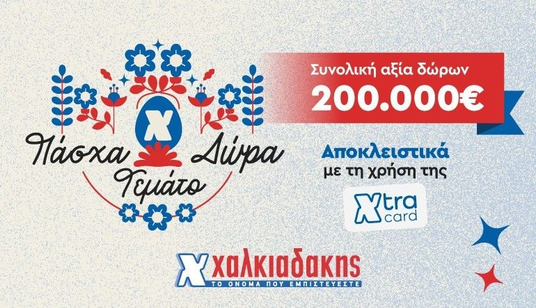 Πάσχα γεμάτο δώρα στα super markets Χαλκιαδάκης!