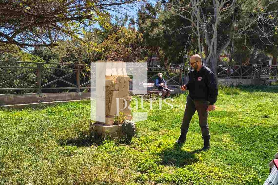 (ΒΙΝΤΕΟ) Βανδαλισμός στην προτομή του Νίκου Ξυλούρη – Τι δήλωσε η σύζυγος του Ουρανία