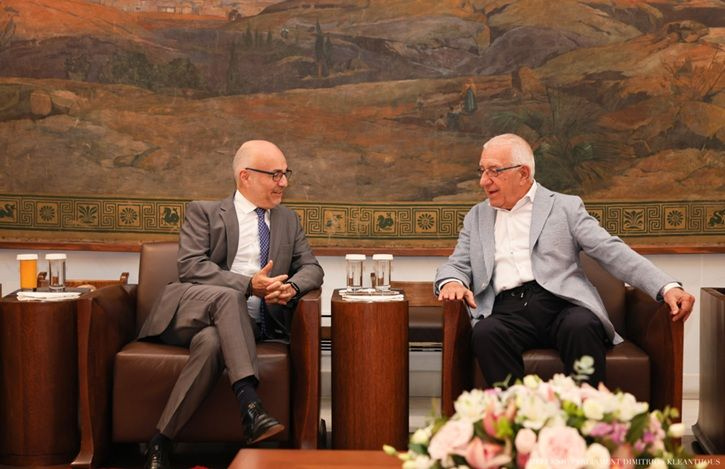 Συνάντηση του Προέδρου της Βουλής με τον πρέσβη της Δημοκρατίας της Αργεντινής
