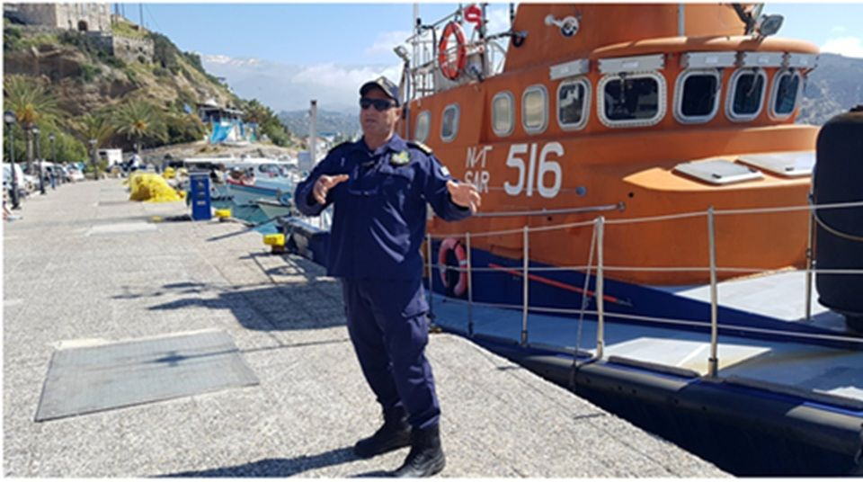 Ευχαριστήριο του ΚΕΠΕΑ Αγίου Βασιλείου προς τον Προϊστάμενο του Λιμενικού Σταθμού Αγίας Γαλήνης Αντώνη Σαραντουλάκη