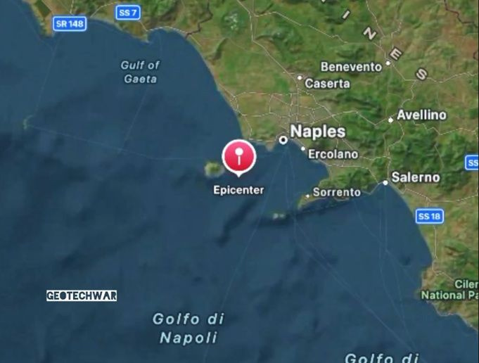 Σεισμός μεγέθους 4,4 βαθμών καταγράφηκε έξω από τη Νάπολη
