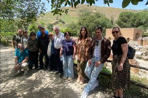 Συνάντηση με τον πρόεδρο του Δ.Σ. του σωματείου «ΔΙΑΖΩΜΑ», Σταύρο Μπένο, στον αρχαιολογικό χώρο της Γόρτυνας