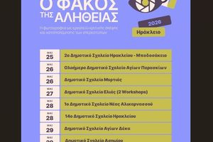 Ξεκινάει ο 2ος κύκλος του προγράμματος «Ο Φακός της Αλήθειας» στα σχολεία της Π.Ε. Ηρακλείου
