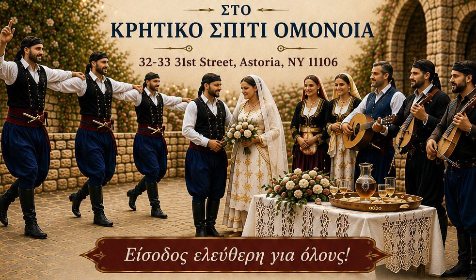 Παραδοσιακός Κρητικός Γάμος από τον Πολιτιστικό Σύλλογο Ασηγωνιοτών στη Νέα Υόρκη