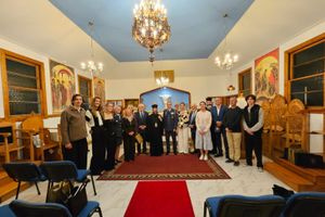 Δεξίωση από τον Μητροπολίτη Μύρωνα στο πλαίσιο των εκδηλώσεων για τη Μάχη της Κρήτης