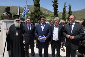 Με τιμές τα αποκαλυπτήρια στον Αμύγδαλο Αστερουσίων της προτομής του Ήρωα της Κύπρου Μανώλη Μπικάκη
