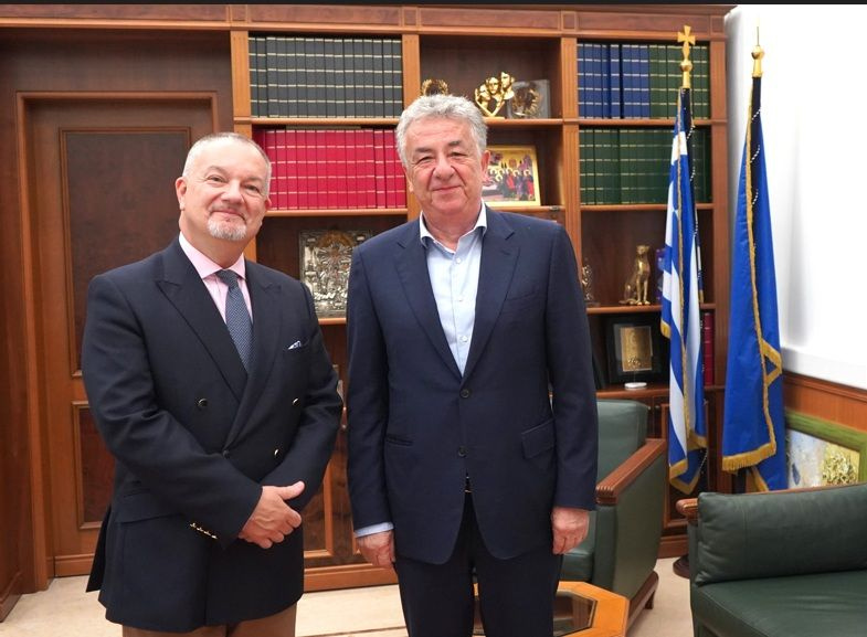 Αποχαιρετιστήρια επίσκεψη του Βρετανού Πρέσβη στον Περιφερειάρχη Κρήτης