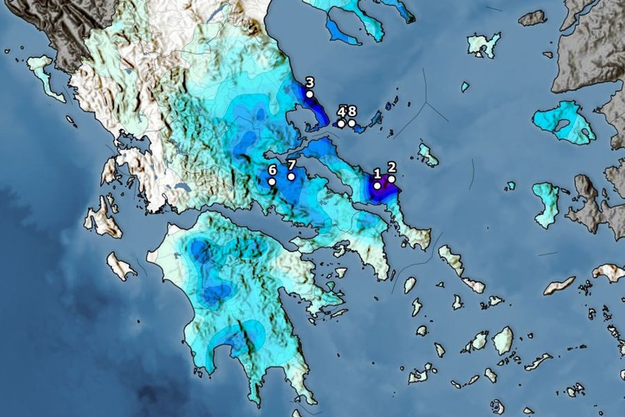 Καιρός: Πού έπεσαν τα μεγαλύτερα ύψη βροχής την Πρωτομαγιά