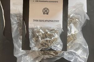 Σκύλος της ΕΛ.ΑΣ. εντόπισε κάνναβη σε δέμα