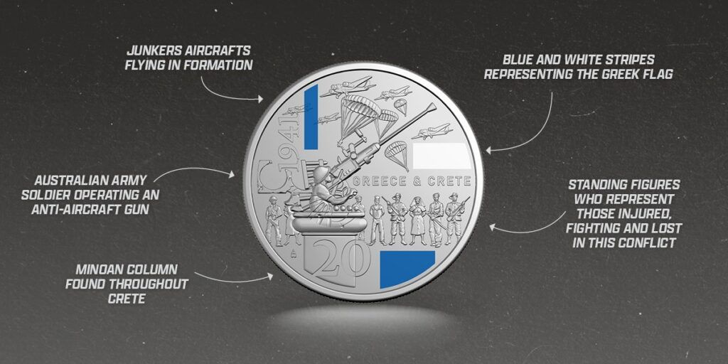 Πως σχεδιάστηκε από τους Αυστραλούς το νόμισμα για τη Μάχη της Κρήτης