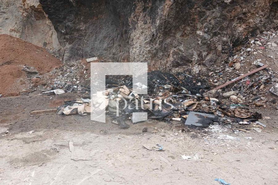 Πυρκαγιά στο παλιό λατομείο της Αγίας Μαρίνας