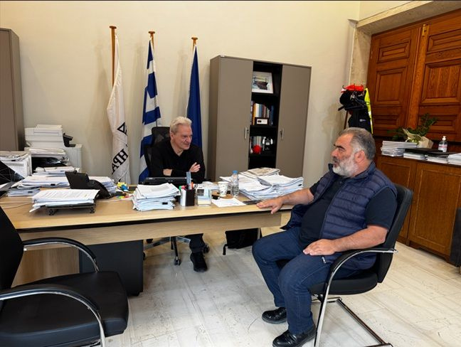 Συνάντηση του Δημάρχου Ηρακλείου με τον Πρόεδρο της ΕΑΣΗ