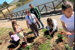 Ομόρφυναν κι άλλο τη λίμνη του Θραψανού: Δράση δεντροφύτευσης και καλλωπισμού