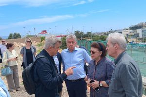 (ΦΩΤΟ- ΒΙΝΤΕΟ) Αυτοψία Λίνας Μενδώνη στα Ενετικά Τείχη Ηρακλείου