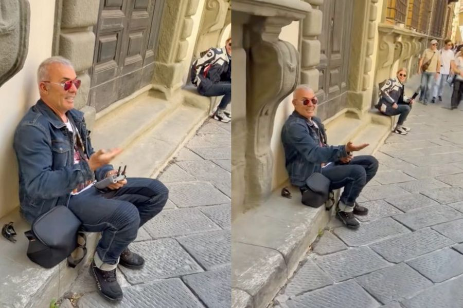 (video) Στέλιος Ρόκκος: Ταξιδεύει στην Ιταλία  και «ζητιανεύει» λέγοντας στους τουρίστες πως πεινάει