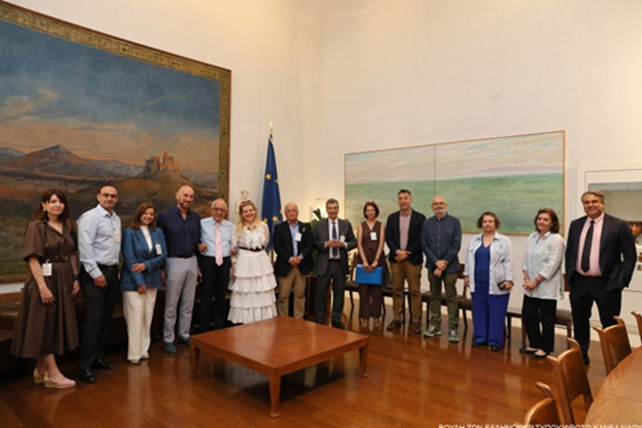Συνάντηση του Προέδρου της Βουλής των Ελλήνων με τα μέλη της Μονάδας Πρόληψης Αναπνευστικών Νοσημάτων της Ελληνικής Πνευμονολογικής Εταιρίας