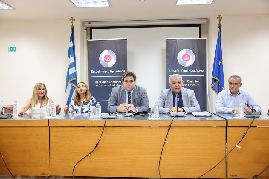 Στο Επιμελητήριο Ηρακλείου ο Πρόεδρος της Κεντρικής Ένωσης Επιμελητηρίων Ελλάδος