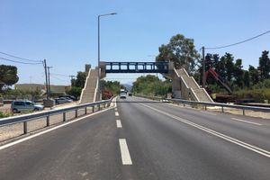 Ολοκληρώθηκε με επιτυχία η τοποθέτηση της τρίτης μεταλλικής κατασκευής της πεζογέφυρας Π3 στον Β.Ο.Α.Κ.