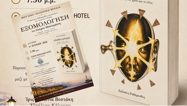 Παρουσίαση της ποιητικής συλλογής «Εξομολόγηση» του Σπύρου Μπαλαμάτση στα Χανιά