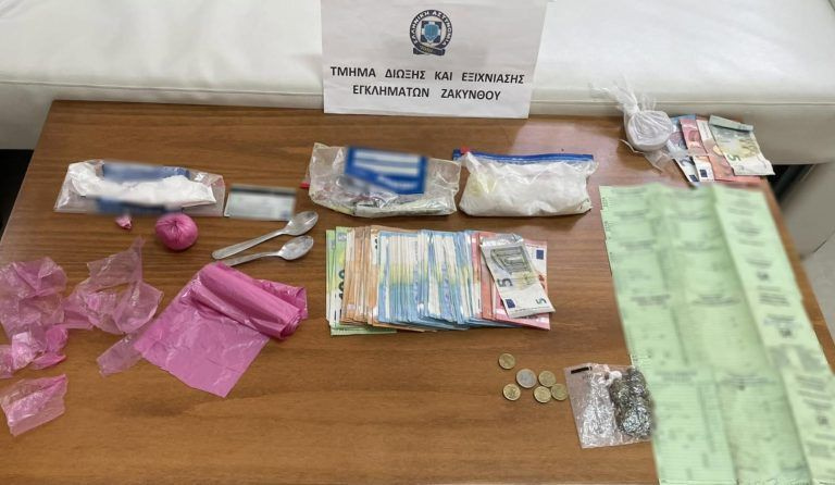 Ζάκυνθος: Πέντε συλλήψεις για ναρκωτικά στον Λαγανά