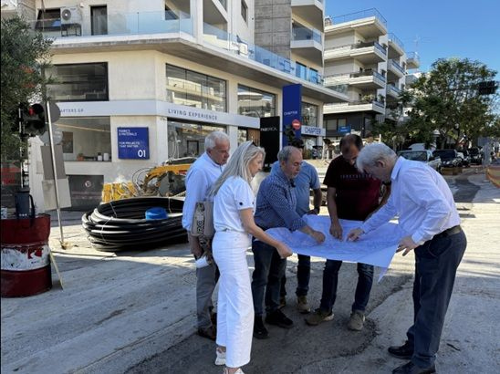 Ο Δήμαρχος Ηρακλείου στο εμβληματικό έργο της ΔΕΥΑΗ για την αντικατάσταση των αγωγών ύδρευσης