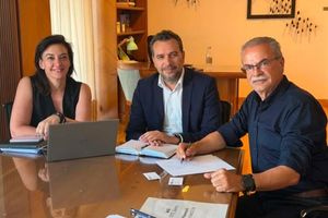 Συνάντηση εργασίας του Δημάρχου Πλατανιά, με στελέχη του ΣΕΤΕ για την απόδοση μέρους του Τέλους Ανθεκτικότητας στους Δήμους