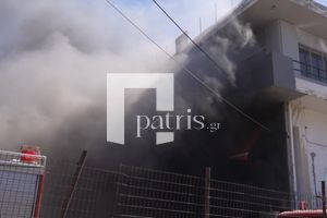 Φωτιά στο Ηράκλειο: Κάηκε ολοσχερώς η επιχείρηση ξυλείας – Καταστροφές και σε σπίτια
